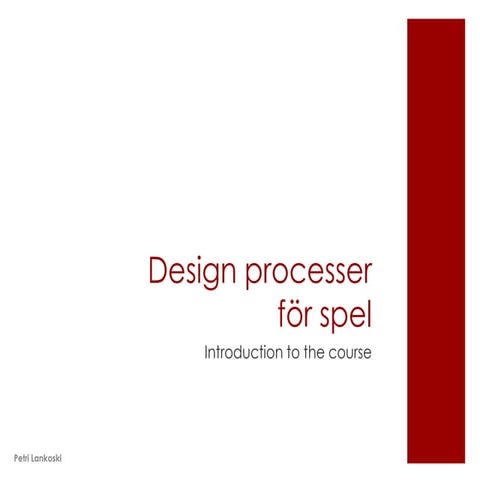 Designprocesser lecture1
