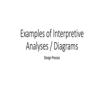 Design process examples of analyses diagrams | PPTX