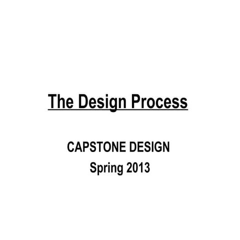 Design process spring 2013