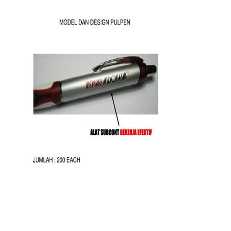 pen plastic promotion