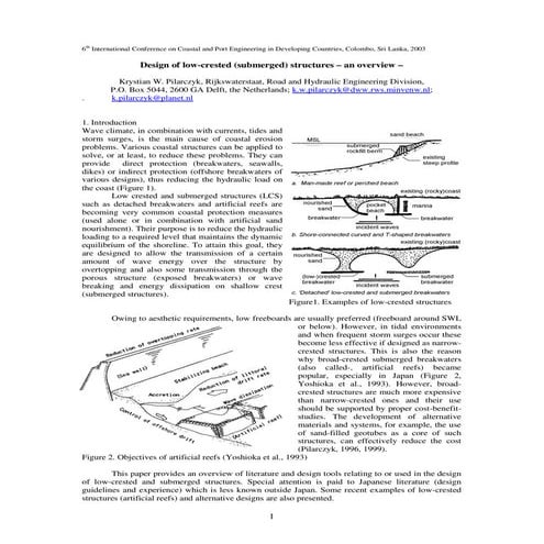 Design reefs pilarczyk-copedec'03 +