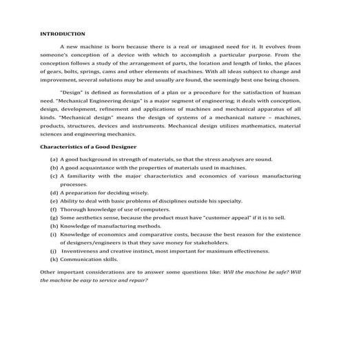 Design responsibilities