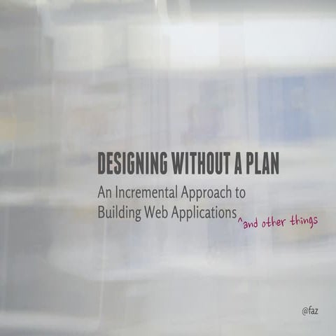 Design sans plan