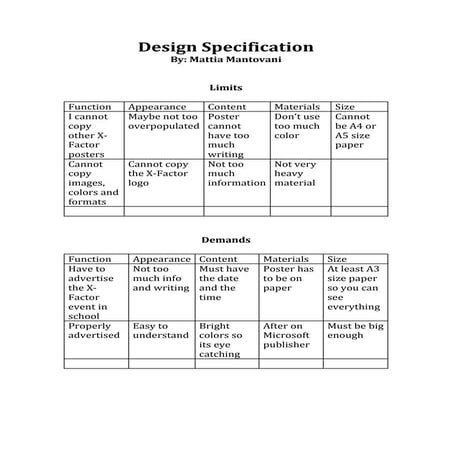 Test plan with designs | DOCX