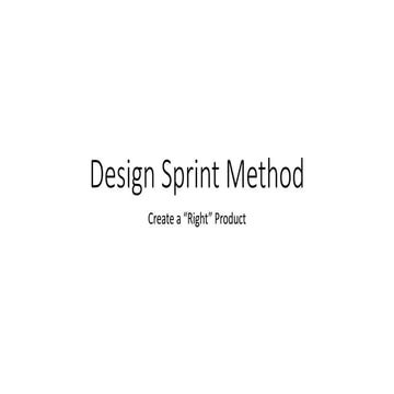 Design Sprint Method