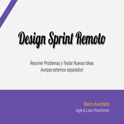 Design Sprint Remoto