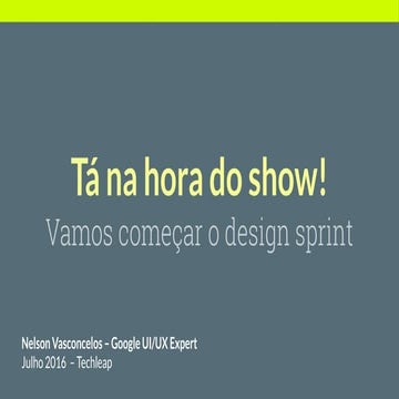 Design sprint workshop techleap