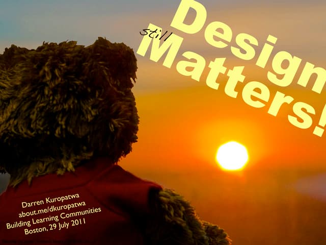 Design (still) Matters!