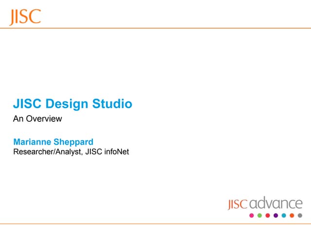 JISC Design Studio Overview