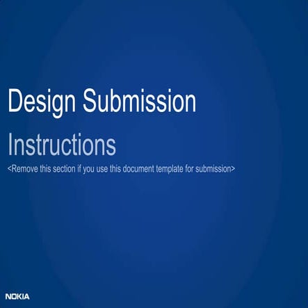 Design submission template