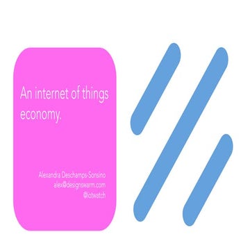 An internet of things economy