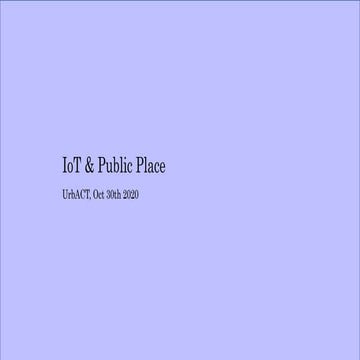 IoT & Public Space