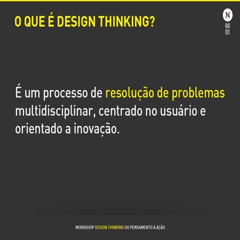 Apresentação sobre Design thinking da Agência Binky