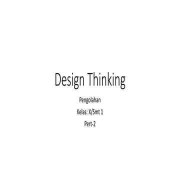 Design thinking | PPTX