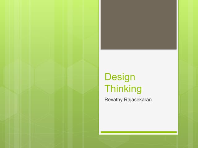 Design thinking | PPTX