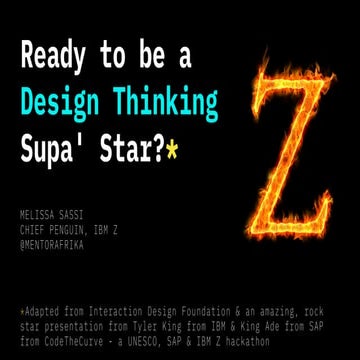 Ready to be a Design Thinking Supa' Star?!