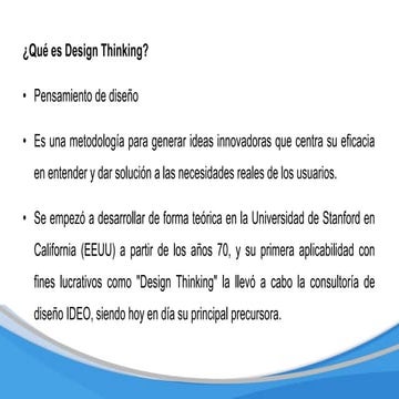 Presentación Design Thinking | PPTX