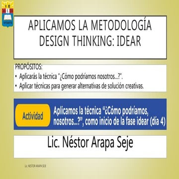 Fase Idear - Design Thinking | PDF