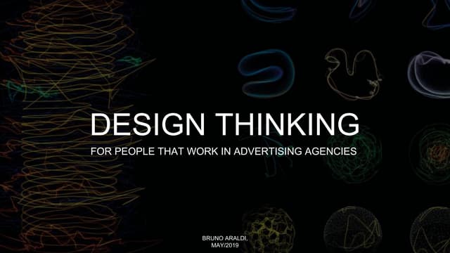 Design Thinking for people that work in ad agencies