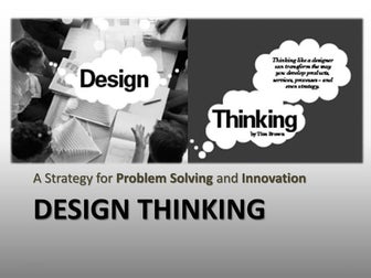 Design Thinking and Innovation