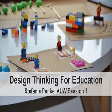 Design thinking  for Education, AUW Session 1
