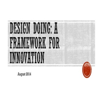 Design thinking innovation training course outline - building a co-design app...
