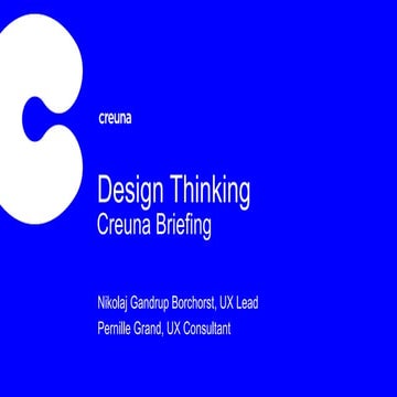 Kom hurtigt i gang med Design Thinking