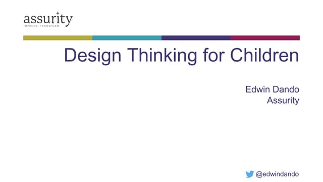 Design Thinking for Children