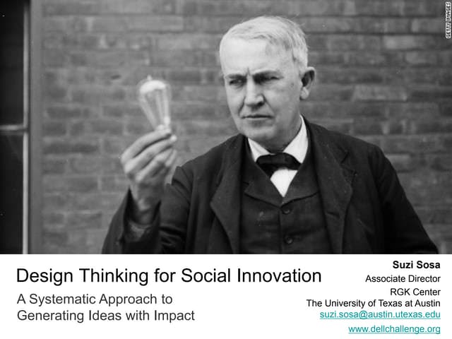 Design thinking for social innovation | PDF