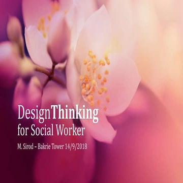 Design thinking for social worker | PPTX
