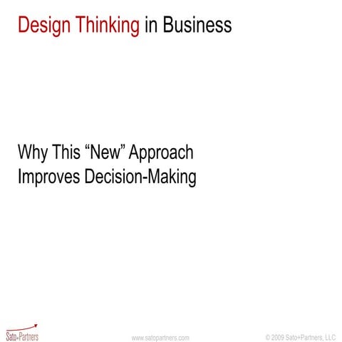 Design Thinking and Business Decisions