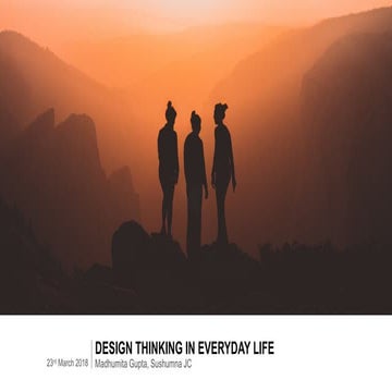 Design thinking in everyday life