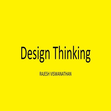 Design thinking introduction