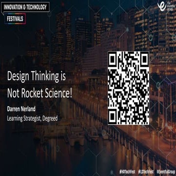 Design thinking is not rocket science! 