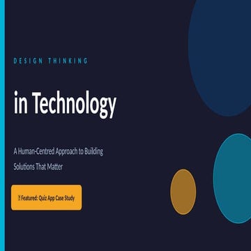 Design Thinking - Prototype and Test | PPTX
