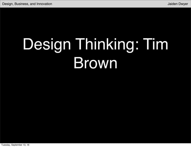 Design thinking, tim brown pdf