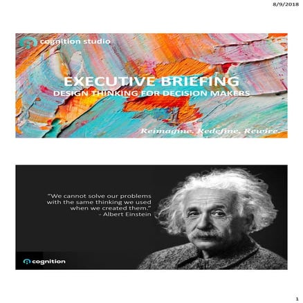 Design thinking to drive innovation v1.0 handout