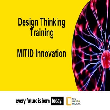 Innovation and Design Thinking Training Program | PDF