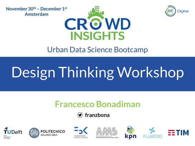 Design Thinking Workshop for Smart Cities