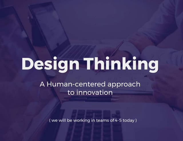 Design thinking workshop #ptw17