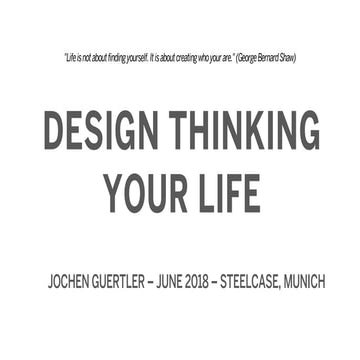 Design Thinking Your Life