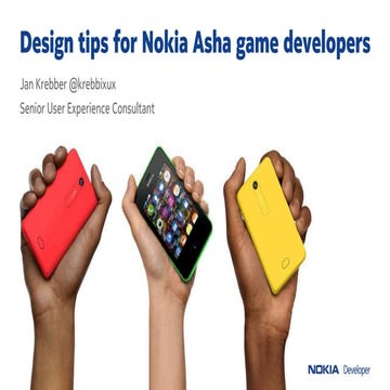 Nokia Asha UX webinar: Design tips for Nokia Asha game developers