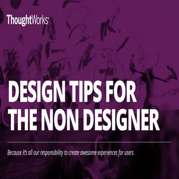 Design Tips for the Non-Designer