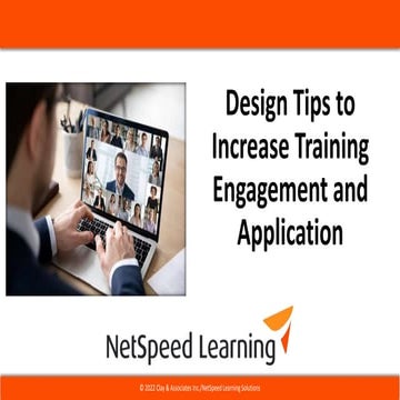 Design Tips to Increase Training Engagement and Application