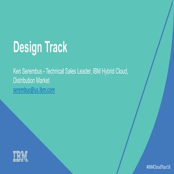 Cloud Innovation Tour - Design Track