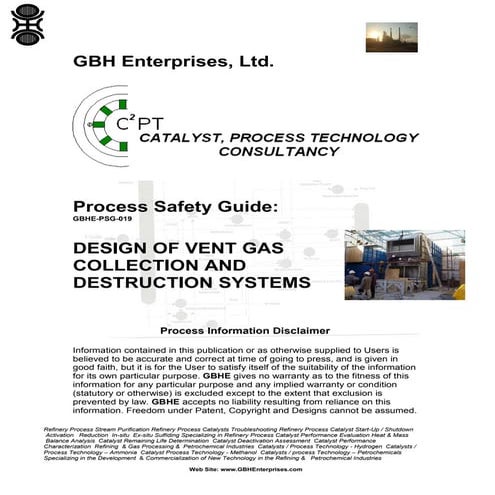 DESIGN OF VENT GAS COLLECTION AND DESTRUCTION SYSTEMS 