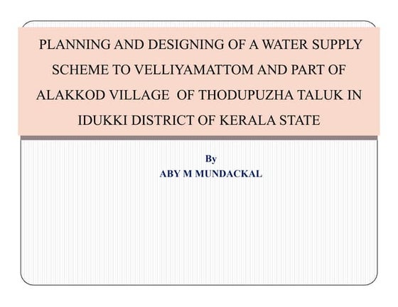 Water resource engineering project list | PDF
