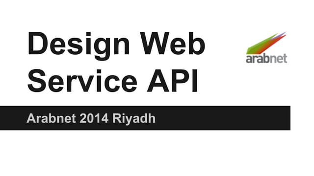 Design Web Service API by HungerStation