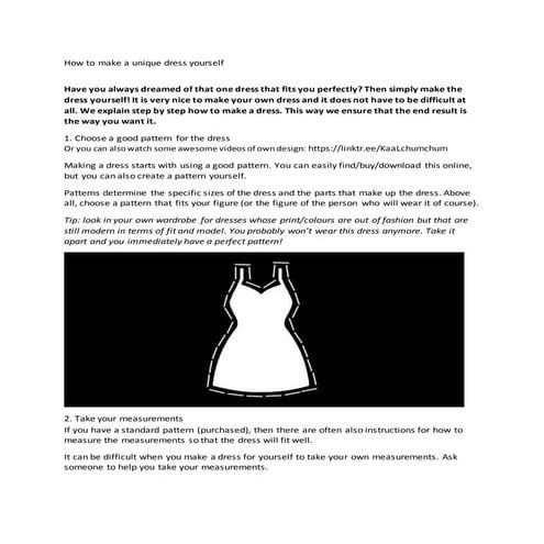 Design your dress | DOCX