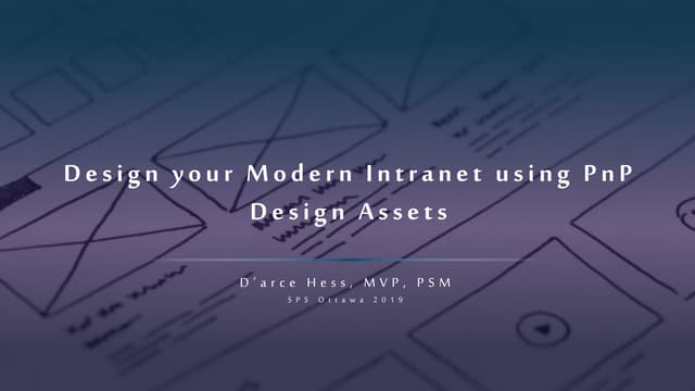 Design your Modern Intranet using SharePoint PnP Design Assets 